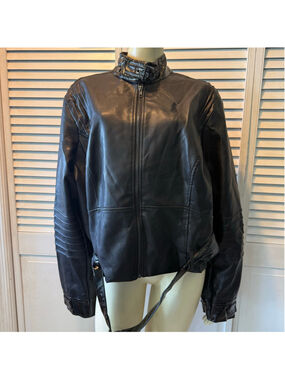 Women's Hot Topic Black Faux Leather Moto Jacket